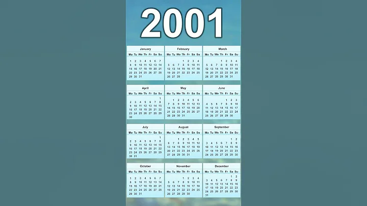 2001 Calendar