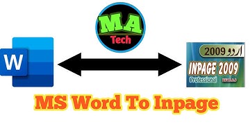 How to convert Urdu word file to inpage | ms word main Urdu ko inpage main tabdeel krna |