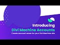 Introducing divi machine accounts  custom user account management pages for divi