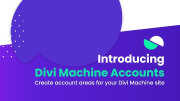 Introducing Divi Machine Accounts - Custom user account management pages for Divi