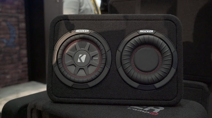 Kicker CompRT sealed enclosure with 6" sub and passive radiator | CES 2017 | Crutchfield video