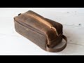 Making an Oil Tan Leather Dopp Kit