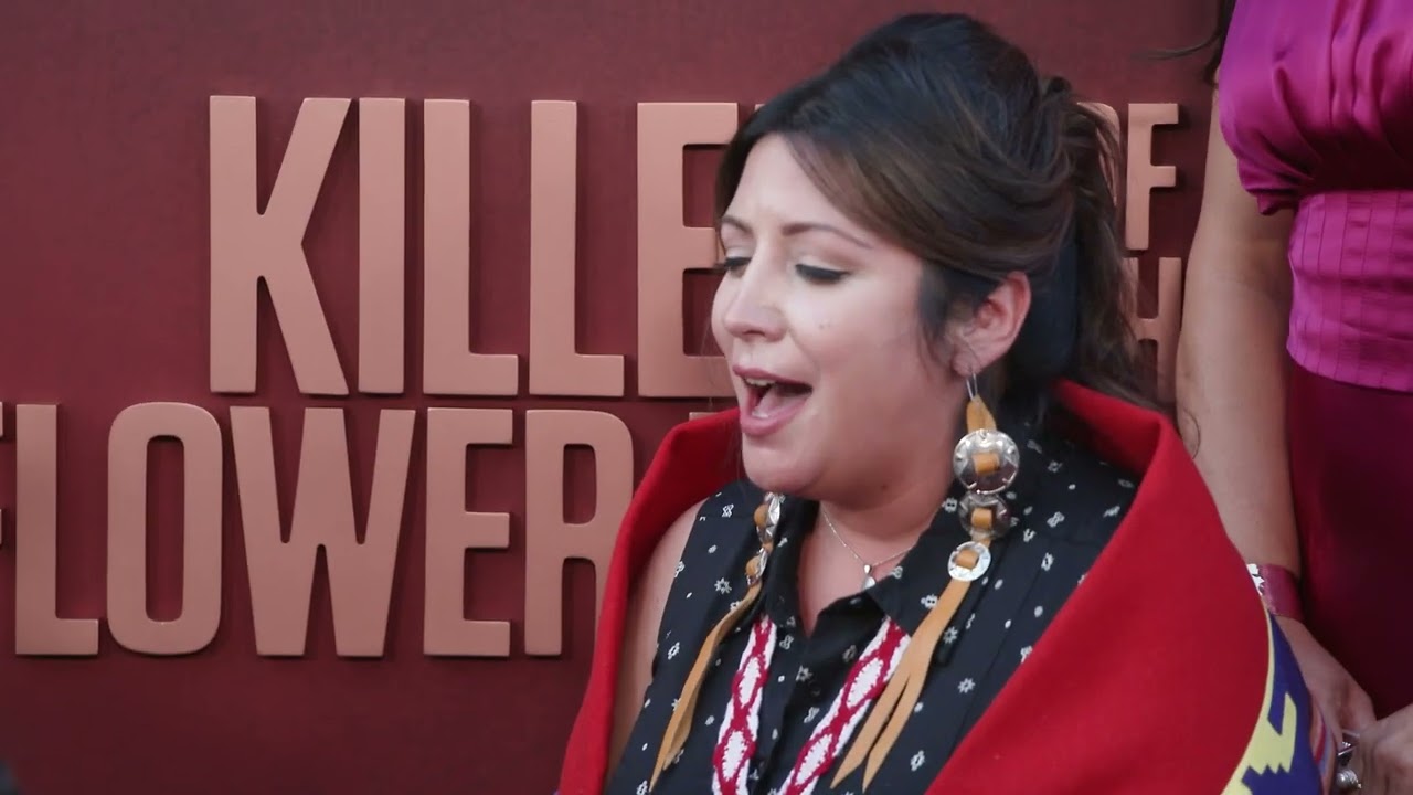 Osage Singers at the Los Angeles premiere of Martin Scorsese's "Killers