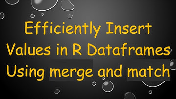 Efficiently Insert Values in R Dataframes Using merge and match