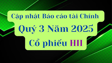 Cập nhật Báo cáo tài chính Quý 3 Năm 2025 của cổ phiếu HII