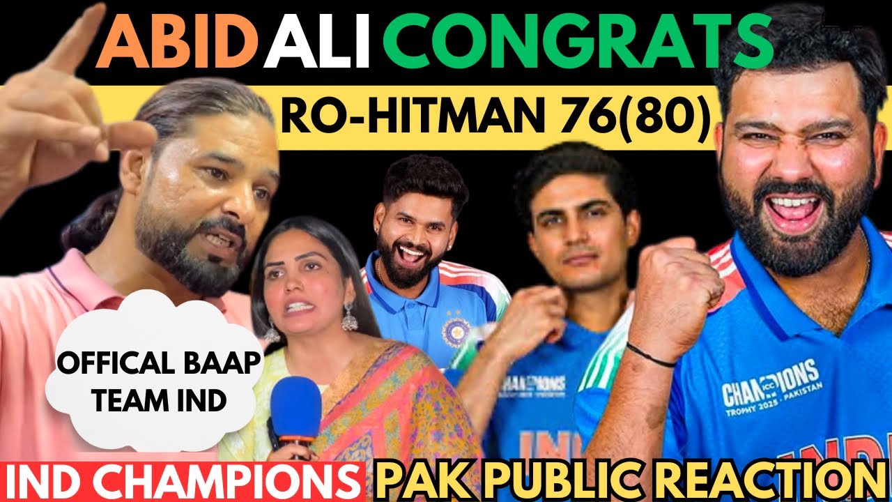 ABID ALI INDIA CHAMPION 🏆 2025 ! RO-HIT 76* IYER 48* VARUN 2(W)! PAK ...