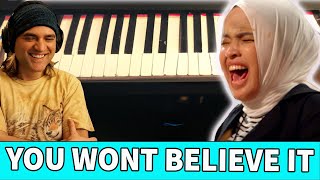 AMAZING BLIND PIANIST - Putri Ariani receives the GOLDEN BUZZER | Reaction