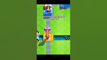"Bro I can drive, the wall hit me first"😭✌🏻 #clashroyale