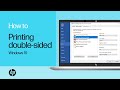 Printing Double-sided with an HP Printer from Windows 10 | HP Support