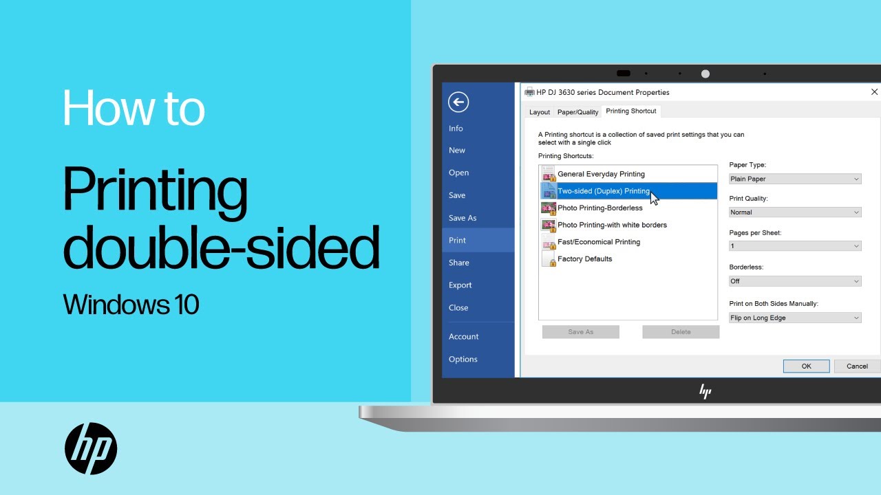 Printing Double-Sided With An Hp Printer From Windows 10 | @Hpsupport