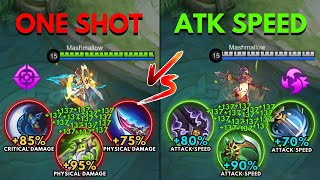 Zilong One Shot Build vs Zilong Attack Speed Build