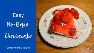 Easy No Bake Cheesecake (with Cool Whip) / Holiday Series (Cont'd) by Country Family Values 2,228 views 2 years ago 3 minutes, 57 seconds