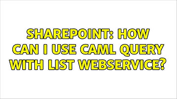 Sharepoint: How can I use CAML query with List WebService?