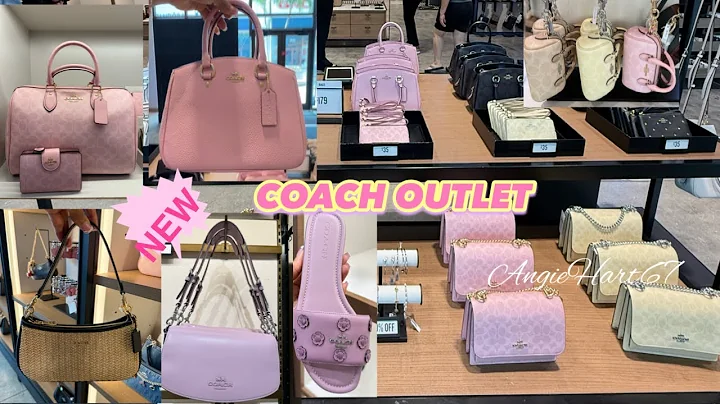 COACH OUTLET 🌸NEW!!  P0WDER PINK & HAY. SPRING /SUMMER #coach outlet #coach @angiehart67