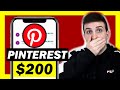 😲 Recibe Pagos de $200 Usando PINTEREST 10 Minutos Al Día (2023) 😲 Cómo GANAR DINERO CON PINTEREST