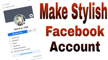 How to Make Stylish Facebook Account 2020 Trick M.Y Tricker