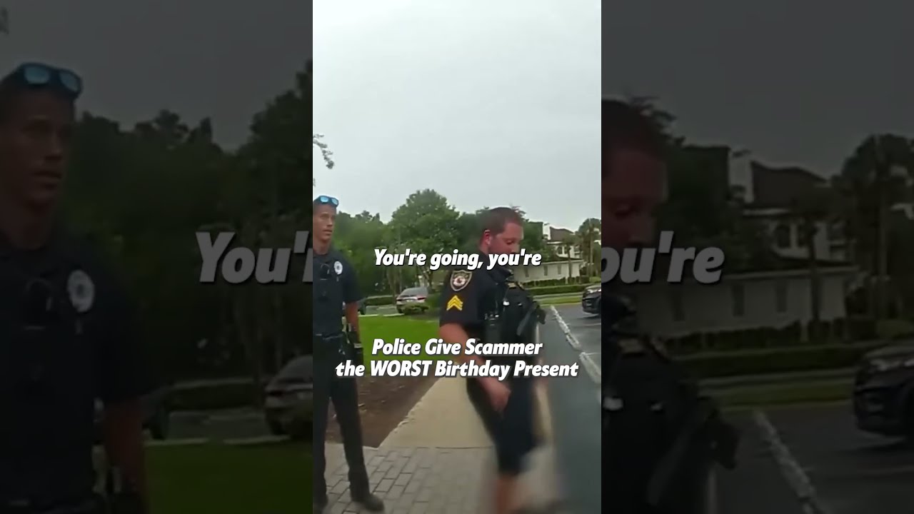 Police Give Scammer The WORST Birthday Present Full Clip On Body Cam Watch