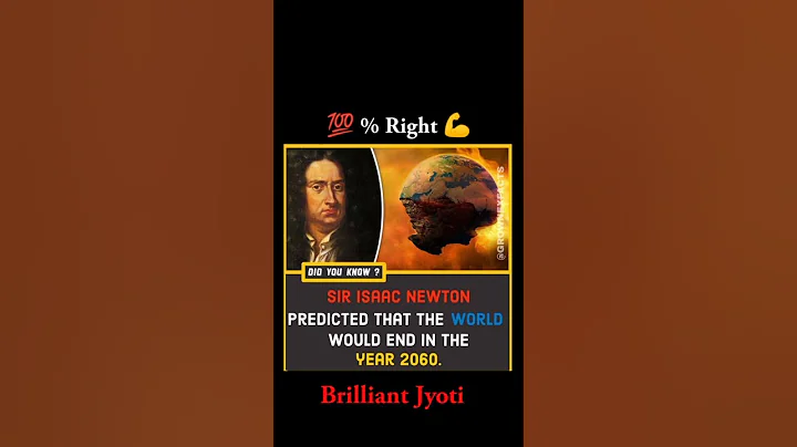 Sir Isaac Newton Predicted That the world would end in the year 2060 #shorts