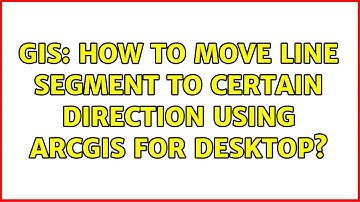 GIS: How to move line segment to certain direction using ArcGIS for Desktop?