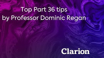 Professor Dominic Regan shares his top Part 36 tips