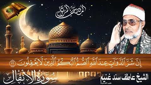 سورة الأنفال 8 للشيخ عاطف سند غنيم عليه رحمة الله سجلت عام  1412 هـ