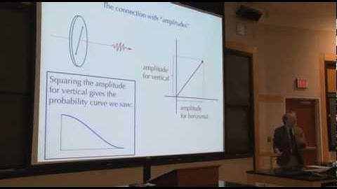 Prof. Bill Wootters: "Why Does Nature Like the Square Root of Negative One?"
