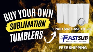 Fastsub 20oz Sublimation Tumblers: Cut The Middle Man Out.. by Regina's Crazy Life 993 views 1 year ago 12 minutes, 30 seconds