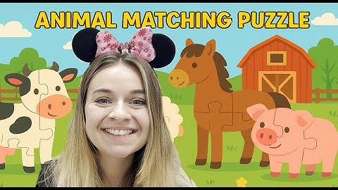 Animal matching puzzle - Puzzle game - Learn animals -Toddler Video