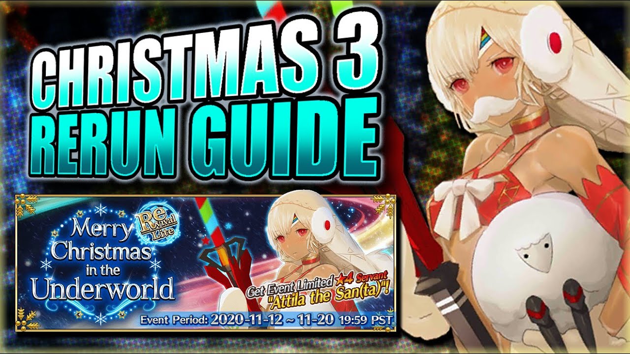 Christmas 3 Re Run Guide How To Get Santa Altera Fgo Na Youtube