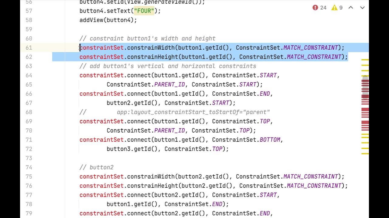 How to Programmatically Setup a ConstraintLayout with ConstraintLayout ...
