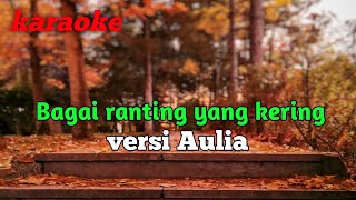 Bagai ranting yang kering - versi aulia ( karaoke + lirik )