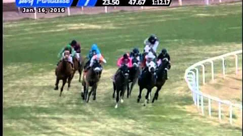 Cotton Fitzsimmons Mile and Interview with jockey ...