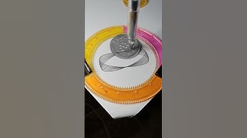 Satisfying Black spirograph Circle patterns mesmerising asmr sound relaxing video #spirograph #short