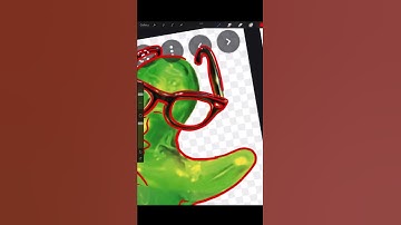 Quick flubber stencil in procreate