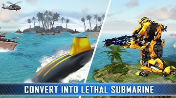 Russian Submarine Robot Transformation: Robot Wars Android Gameplay