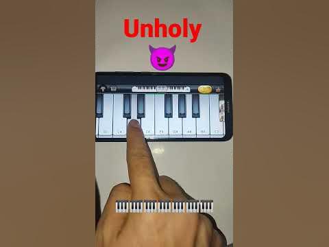 Unholy-So Easy Piano tutorial (Mobile version)#TikTok#mobilepiano - YouTube