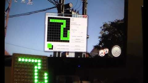 WS2812B LED matrix test