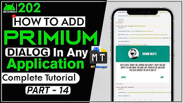 Make Premium Dialog in MT Manager Like a PRO!
