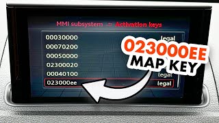 How to add 023000EE activation key - Audi lifetime maps update FEC/SWaP code
