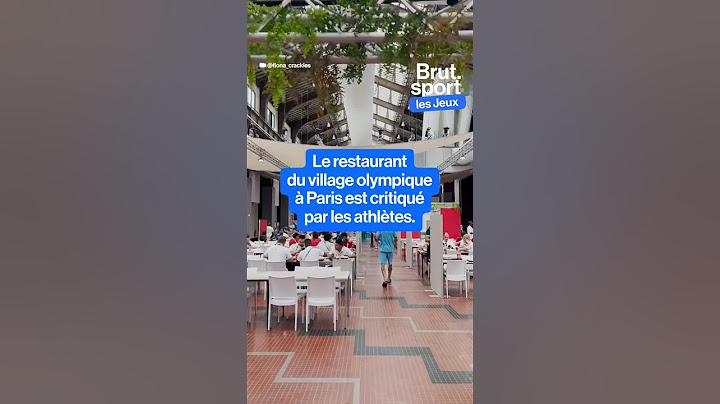 Le resto du village olympique critiqué par les athlètes #paris2024