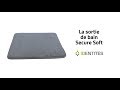 Vidéo: Tapis de bain antidérapant Secure Soft