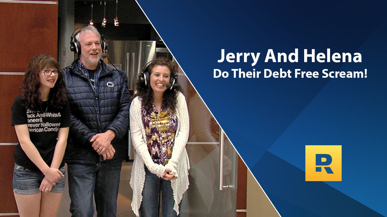 Jerry And Helena Do Their Debt Free Scream!