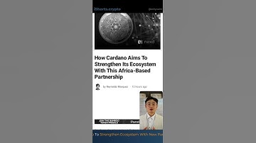 How Cardano To Strengthen Ecosystem With New Partnership
