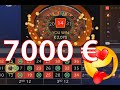 From 25€ to 7000€ at AUTO ROULETTE, EVOLUTION GAMING (HIGH STAKES, BIG WIN)