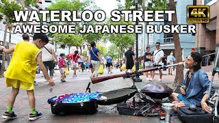 Waterloo Street - Awesome Japanese Busker in Singapore - Kamadooma Street Crickets