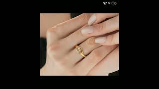 Golden Lotus ring design...😍🌷