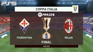 FIFA 22 (PS5) • Fiorentina Vs Milan • Finale di Coppa Italia screenshot 5