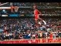 Michael jordans legendary free throw line dunk