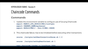Hyperledger Fabric : Session 12 | Chaincode Execution – Commands