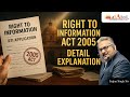Right to Information Act 2005!!!!!! Detail Explanation.... @Iiiasa_ias @Pratapsajjan